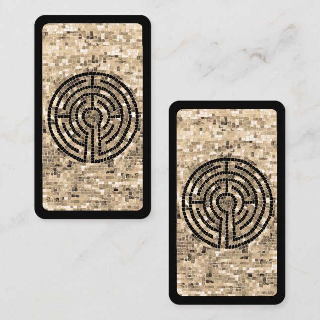 De Correspondance SIGNET LABYRINTH V - Carte 3.5x2 / Noir (Devant / Derrière)