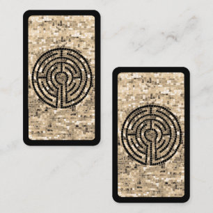 De Correspondance SIGNET LABYRINTH V - Carte 3.5x2 / Noir