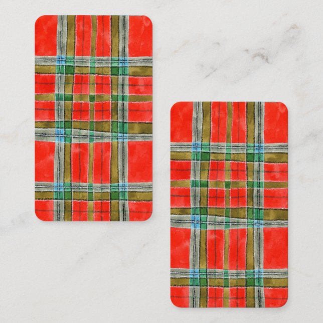 De Correspondance SIGNET TARTAN MAC BAIN - Carte 3.5x2 (Devant / Derrière)