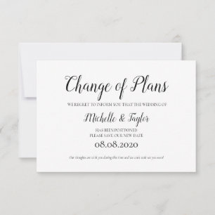 De Correspondance Simple élégant minimaliste Modifier la carte Plans