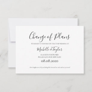 De Correspondance Simple élégant minimaliste Modifier la carte Plans