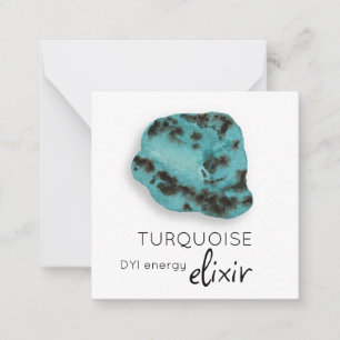 De Correspondance *~* TURQUOISE Elixir cristal AP64 Carte à note pla