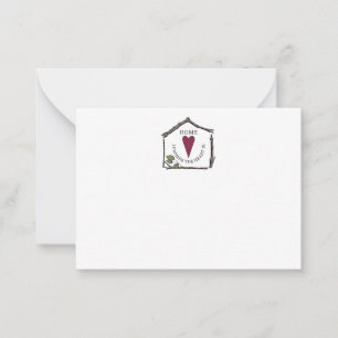 De Correspondance Une maison simple est là où le coeur est Carte pou