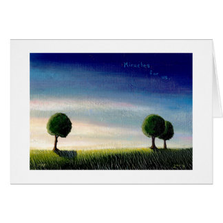 De coucher du soleil de paysage de peinture art