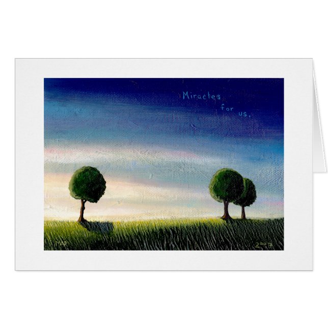 De coucher du soleil de paysage de peinture art (Devant horizontal)