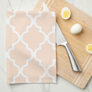 De Cuisine Elégant Linge Beige Quatrefoil Carreaux Motif