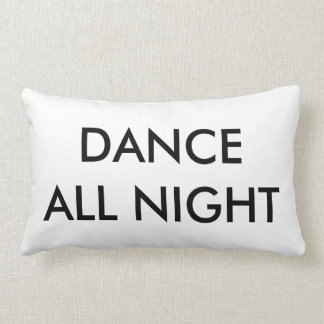De danse coussin toute la nuit - noir et blanc