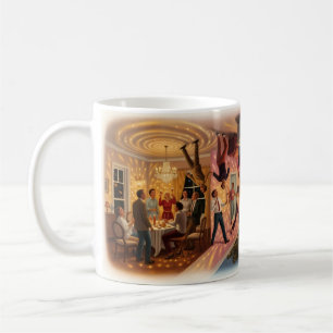 De dîner à soirée sur plafond Mug surréaliste
