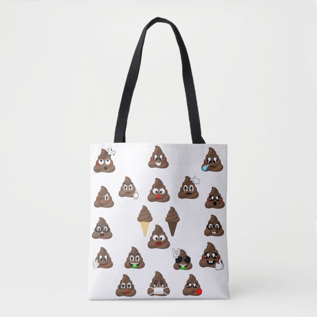 De dunette à Emojis sac fourre-tout en abondance (Devant)