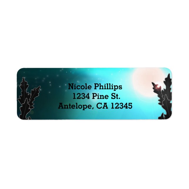 De Dusk Jusqu'À Dawn Étiquettes de adresse de nuit (Devant)