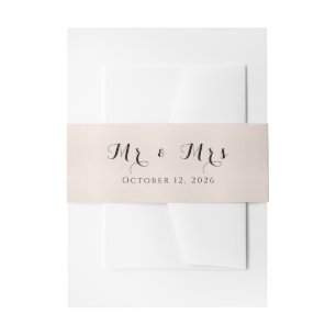De Faire-part Bandeau Minimaliste – Texte Personnalisé
