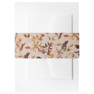 De Faire-part Bandeau ventral d'invitation aux feuilles d'automn