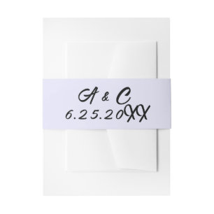 De Faire-part Bandeau ventral d'invitation enveloppante minimali