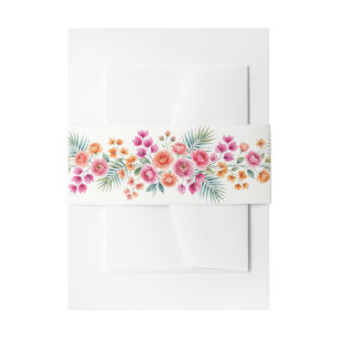 De Faire-part Bougainvillea en Fleurs Bandeau