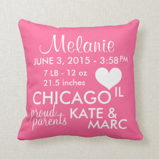 De faire-part de naissance coussin de