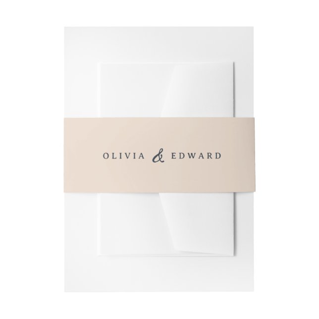 De Faire-part Invitation Bandeau Ventre (Devant example)
