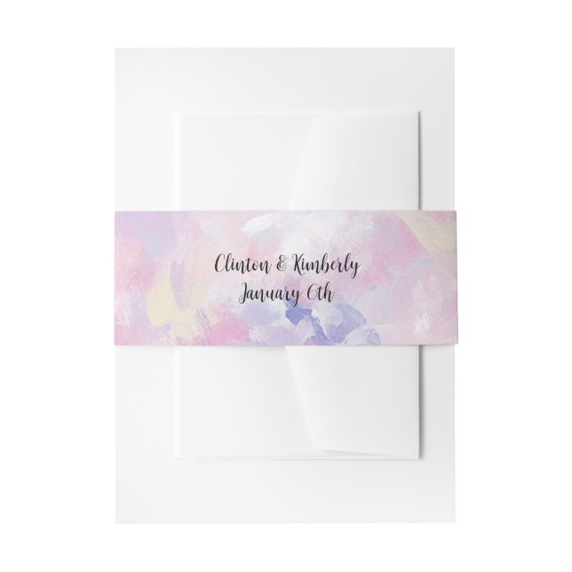 De Faire-part Joan Élégant Invitation Bandeau Ventre (Devant example)