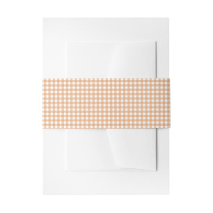 De Faire-part Petit Citrouille Gingham Invitation Bandeau Ventre