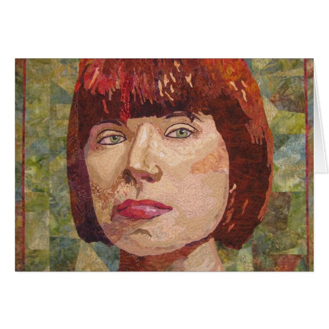 De femme carte vierge forte en détail (Devant horizontal)