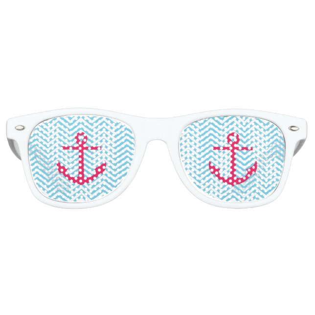 De Fête Retro Lunettes d'Ancre cardiaque (Devant)