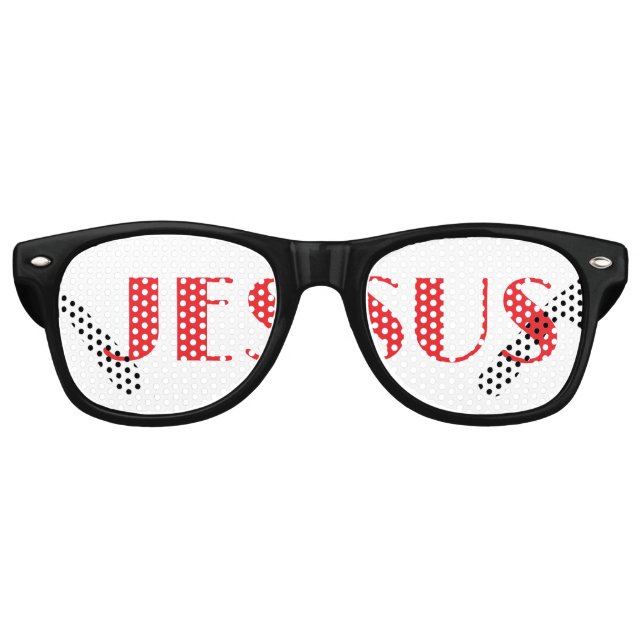 De Fête Retro Lunettes Jésus (Devant)