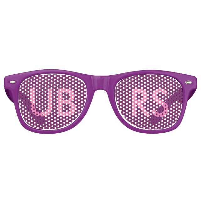 De Fête Retro Lunettes violettes UBRS pour FANS! (Devant)