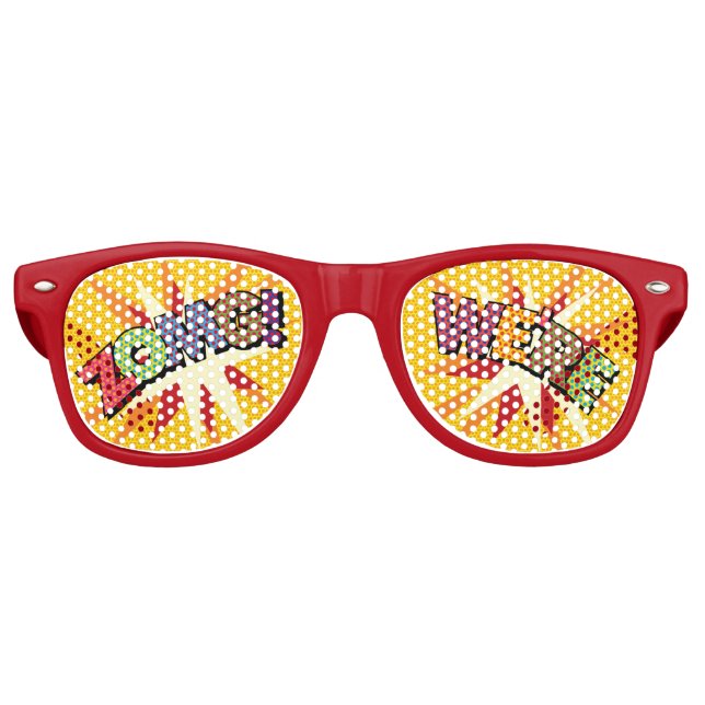 De Fête Retro lunettes ZOMG (Devant)