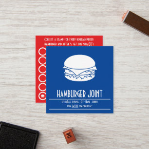 De Fidélité carte carré hamburger