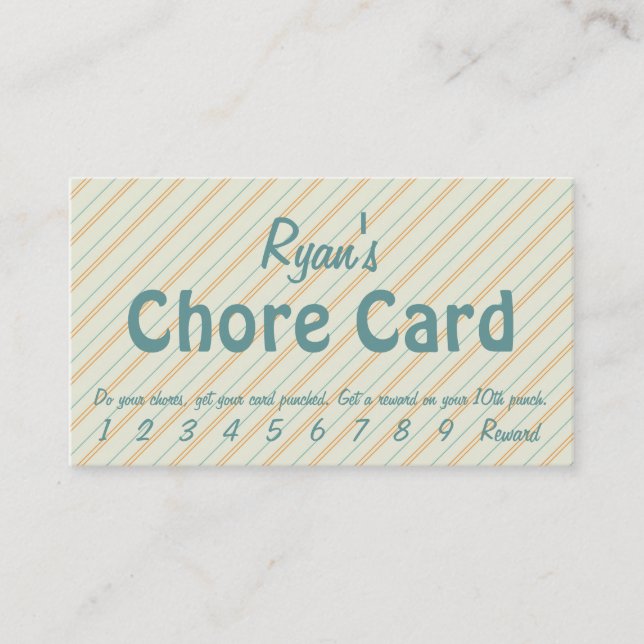 De Fidélité Carte Chore (Devant)