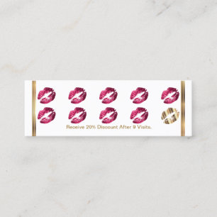 De Fidélité Carte Punch Loyalty - Parties scintillant Rose Cha