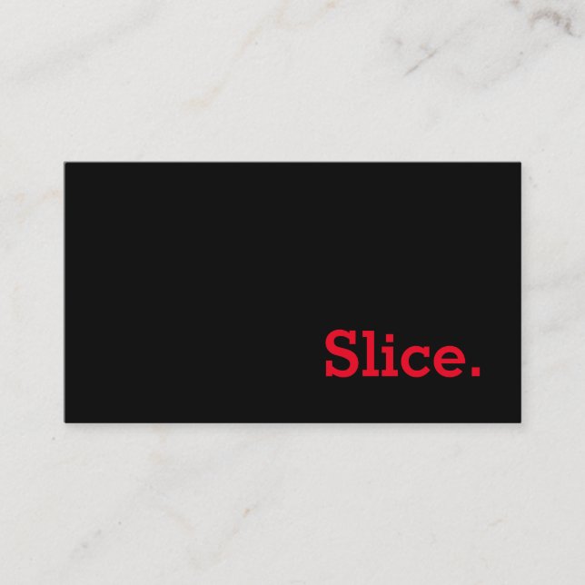 De Fidélité Carte Punch Loyauté Simple Slice Word (Devant)