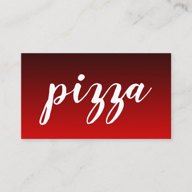 De Fidélité carte punch pizza loyalty (Devant)
