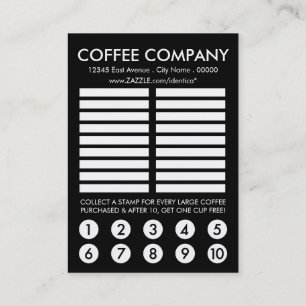 De Fidélité mot café recherche puzzle punch carte