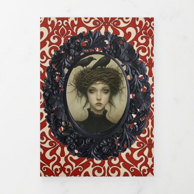 De Fin D'année Trois Volets Carte Halloween triplée (Page de couverture)