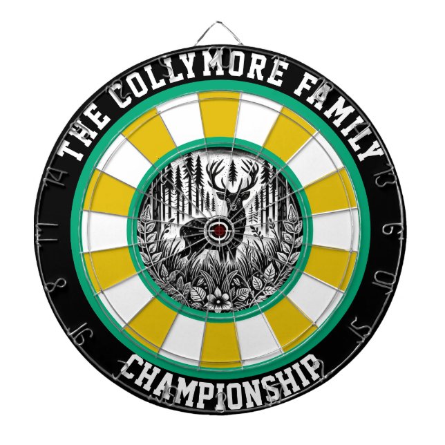 De Fléchettes Elégant cerf forestier avec cible (Devant)