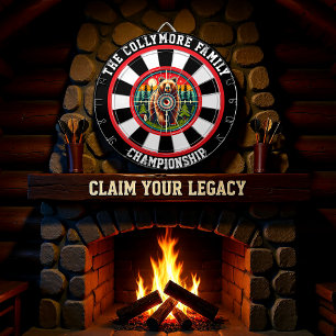 De Fléchettes Grizzly circulaire dans la cible forestière