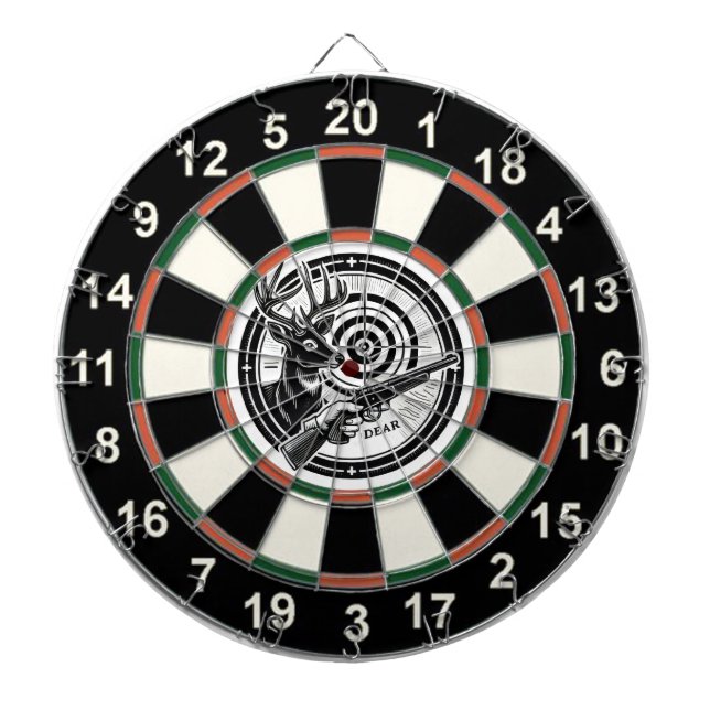 De Fléchettes Gros cerf Antler dans la cible (Devant)