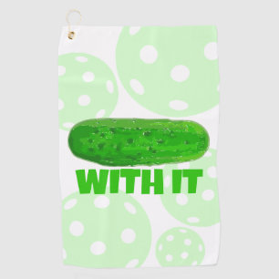 De Golf Dill Avec Il Pickleball Drôle Sport Serviette