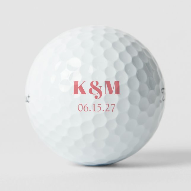 De Golf Mariage Week-end Date pour se souvenir des balles  (Recto)