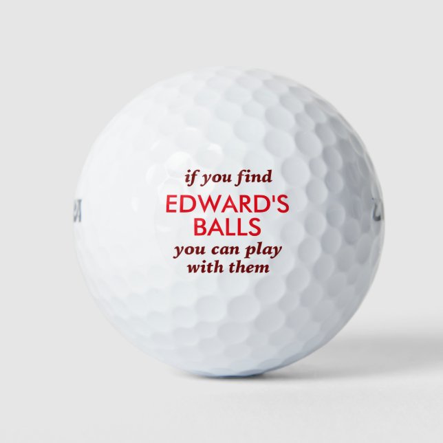 De Golf Ne touchez pas à mes balles perdues drôles (Devant)