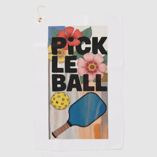 De Golf Pickleball Paddle Floral Resort Sportif Serviette