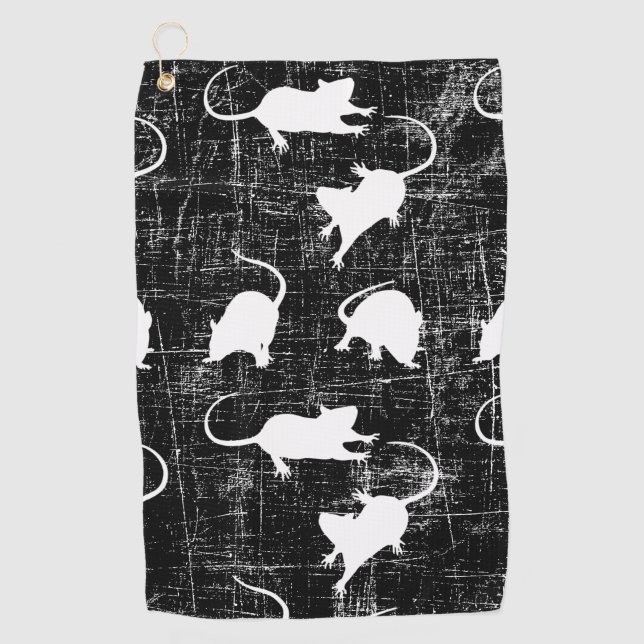 De Golf serviette blanche pour souris (Devant)