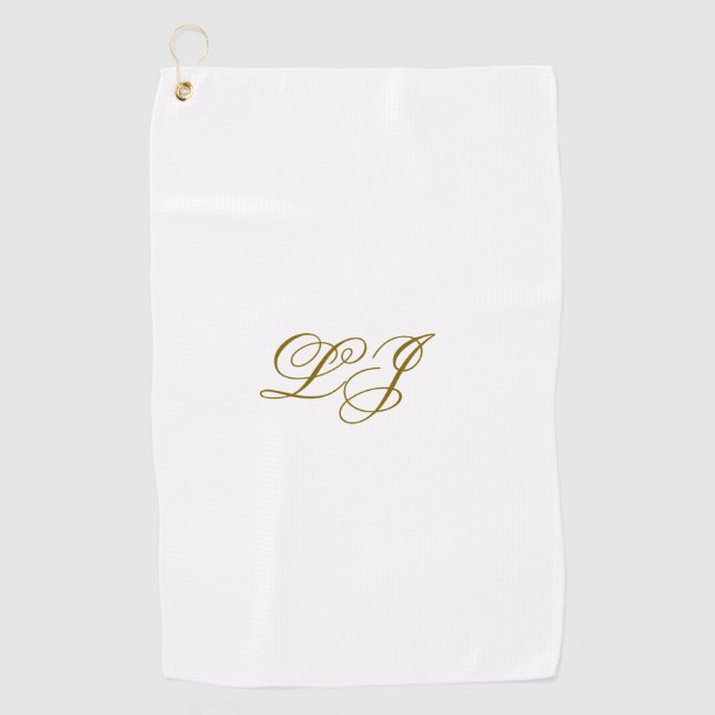 De Golf Serviette LJ Monogram (Devant)