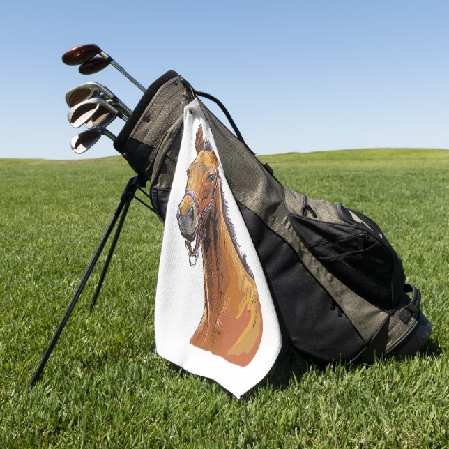 De Golf Serviette pour les mains avec dessin à la main d'u (Vert)