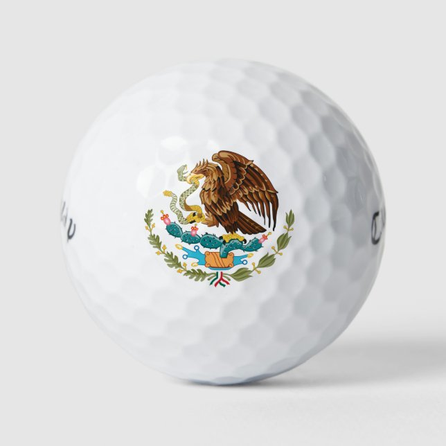 De Golf Tenochtitlan Manteau mexicain d'armoiries balles d (Devant)