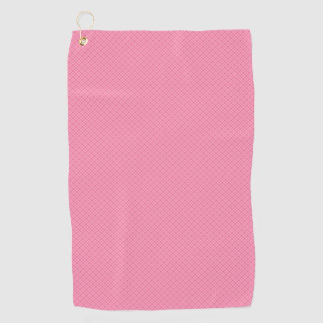 De Golf Une serviette rose avec un motif texturé  (Devant)
