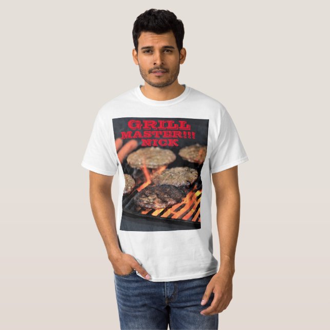 De gril de maître de cuisinier T-shirt (Devant entier)