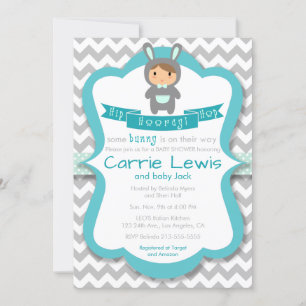 De hip hop invitation de baby shower de garçon de