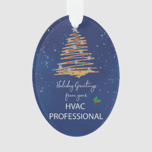 De HVAC Professional Christmas Tree Nom personnali