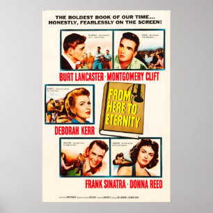 De ici à l'éternité 1953 Affiche de film IMPRIMÉE